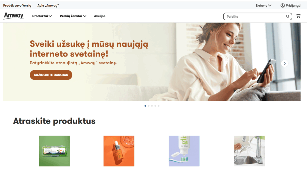 Amway puslapis