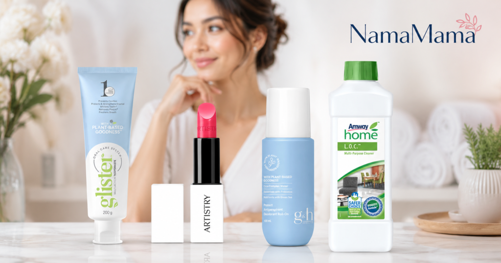 Moteris, kuri svarsto, kaip įsigyti „AMWAY“ produktus